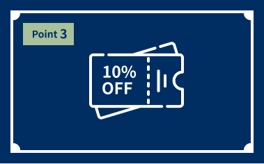 10%OFFのイラスト